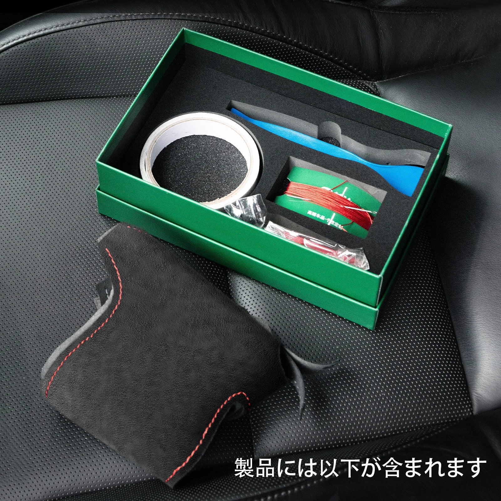 Alfanxi Hand Stitch Alcantara Steering Wheel Cover Compatible with Volkswagen Golf GTI Golf R MK7 Polo GTI Scirocco