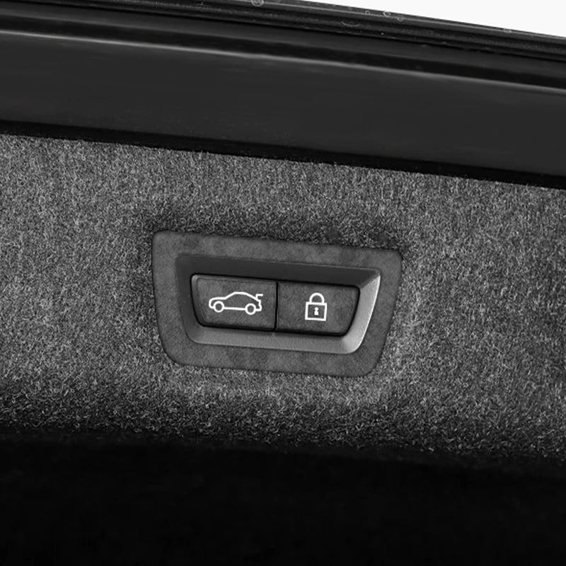 For BMW 5 Series G30 G38 6GT Car Trunk Button Decorative Trim Frame Sticker Interior Custo Tuning Accessories Made of Alcantara - CaseInBase
