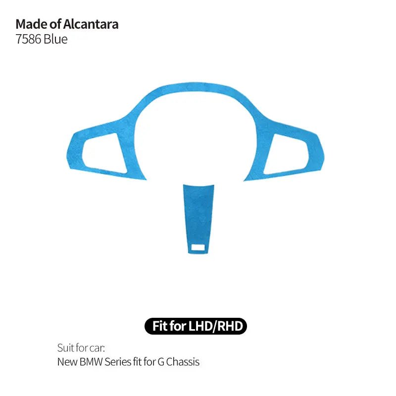 Made of Alcantara For New BMW Series Fit for G Chassis Car Steering Wheel Trim Styling Sticker Car Interior Tuning Accessories