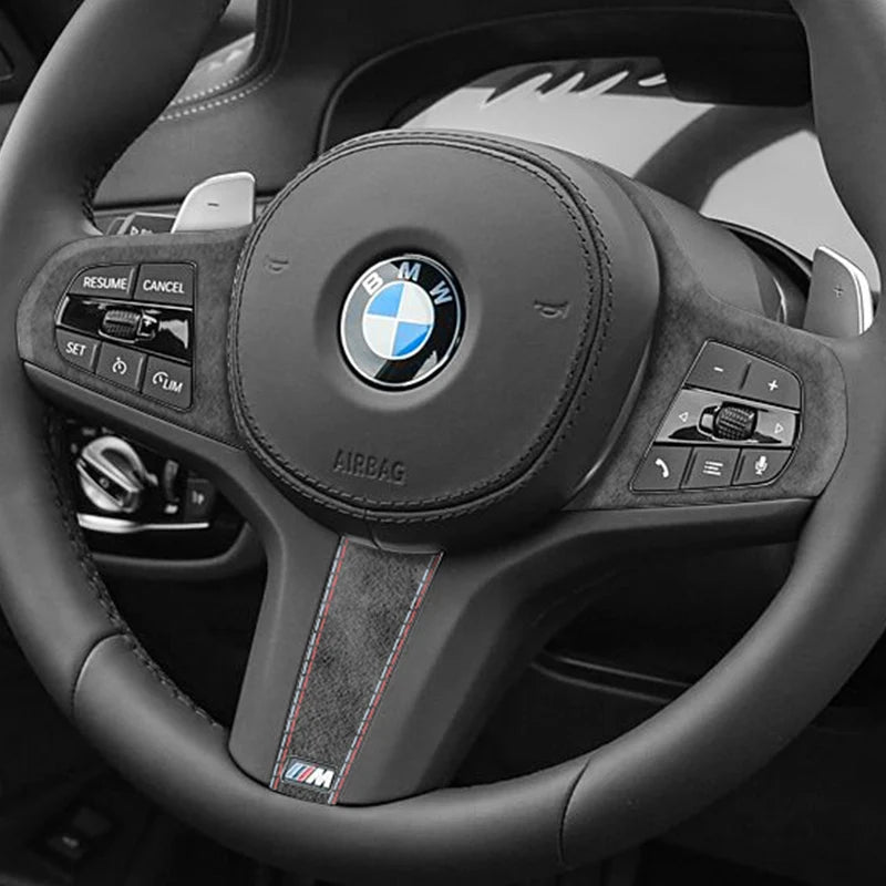 Made of Alcantara For New BMW Series Fit for G Chassis Car Steering Wheel Trim Styling Sticker Car Interior Tuning Accessories