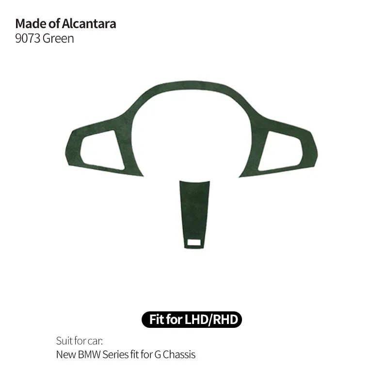 Made of Alcantara For New BMW Series Fit for G Chassis Car Steering Wheel Trim Styling Sticker Car Interior Tuning Accessories