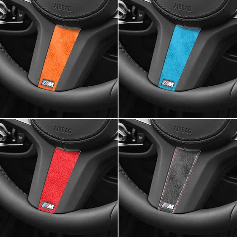 Made of Alcantara For New BMW Series Fit for G Chassis Car Steering Wheel Trim Styling Sticker Car Interior Tuning Accessories