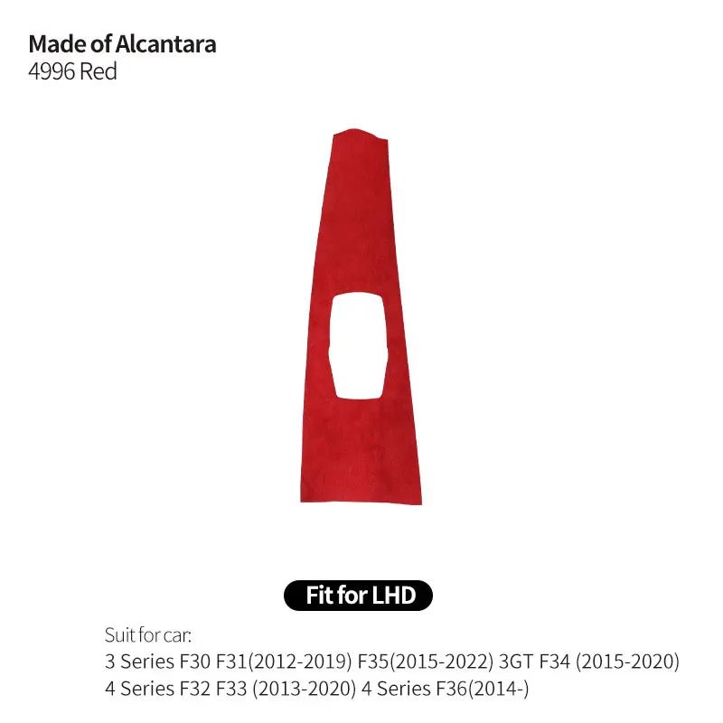 For BMW 3 Series F30 F31 F34 F35 3GT Car Center Console Multimedia Alcantara Panel Trim Sticker Interior