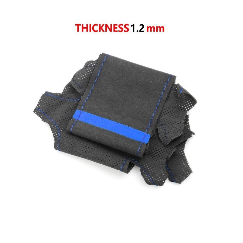 Car Interior Steering Wheel Cover For BMW E46 Coupe 2000-2004 E39 X5 E53 2003 Z3 E36 2000-2002 Hand Braid Suede Leather Trim