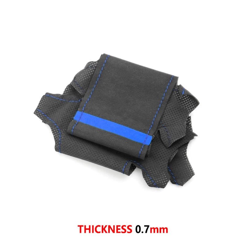 Car Interior Steering Wheel Cover For BMW E46 Coupe 2000-2004 E39 X5 E53 2003 Z3 E36 2000-2002 Hand Braid Suede Leather Trim
