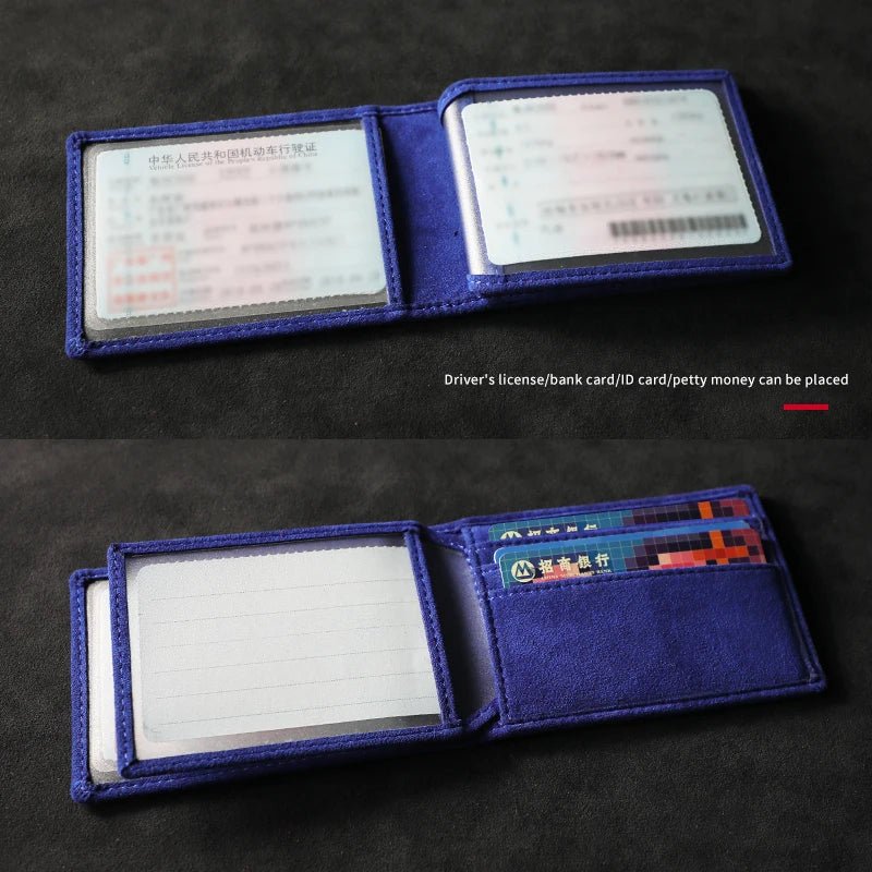 Auto Driver License Cover Alcantara