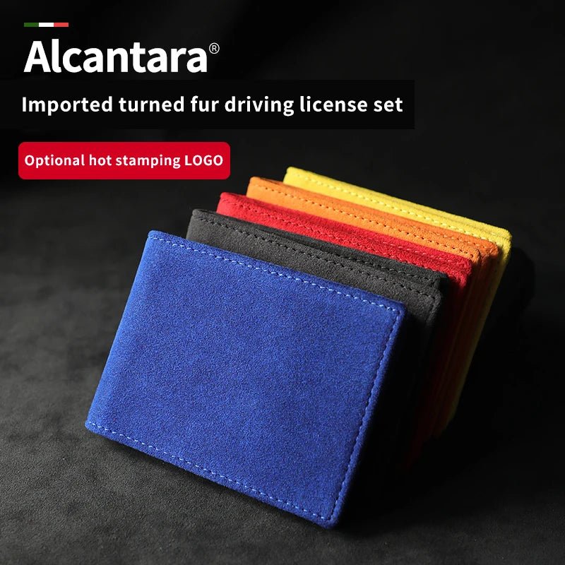 Auto Driver License Cover Alcantara