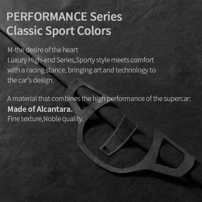 Made of Alcantara For New BMW Series Fit for G Chassis Car Steering Wheel Trim Styling Sticker Car Interior Tuning Accessories