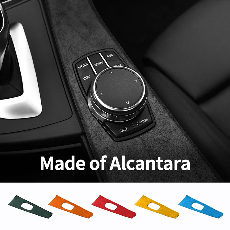 For BMW 3 Series F30 F31 F34 F35 3GT Car Center Console Multimedia Alcantara Panel Trim Sticker Interior