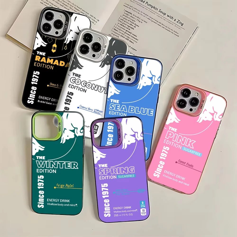 RedBull design silicon case for Iphone