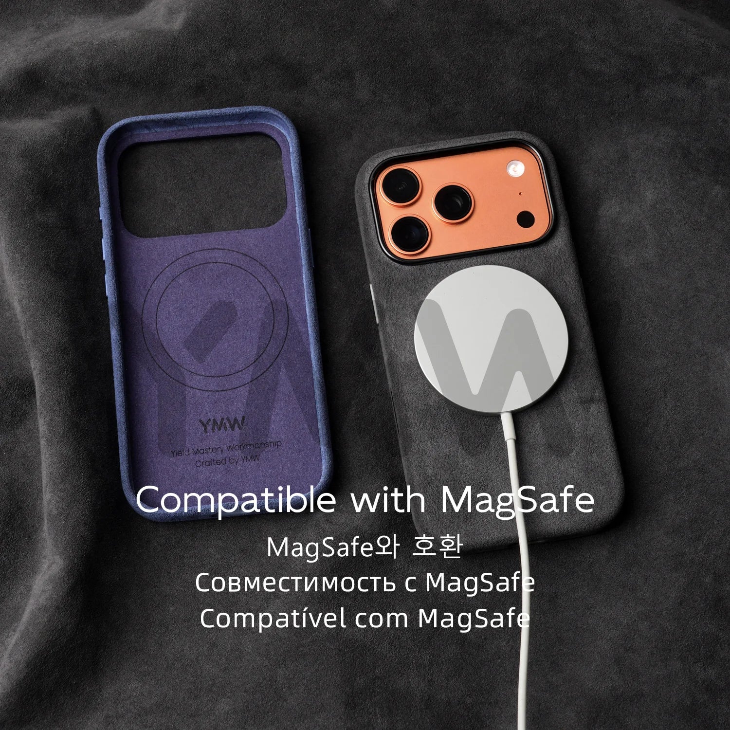 Magnetic ALCANTARA Case for iPhone