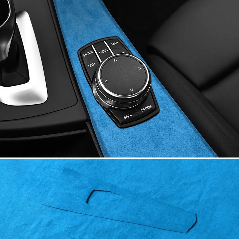 For BMW 3 Series F30 F31 F34 F35 3GT Car Center Console Multimedia Alcantara Panel Trim Sticker Interior