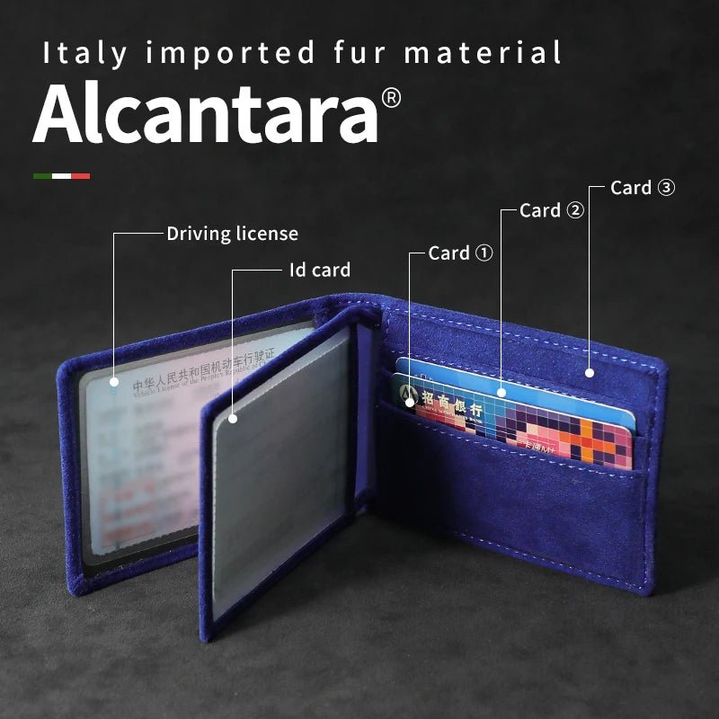 Auto Driver License Cover Alcantara