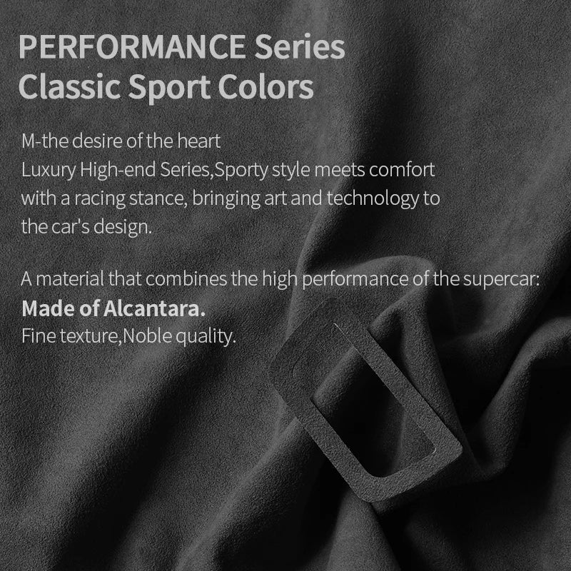 For BMW 5 Series G30 G38 6GT Car Trunk Button Decorative Trim Frame Sticker Interior Custo Tuning Accessories Made of Alcantara