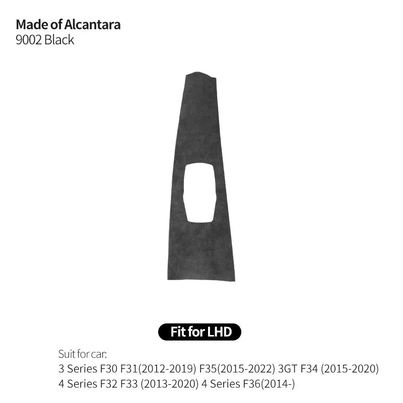 For BMW 3 Series F30 F31 F34 F35 3GT Car Center Console Multimedia Alcantara Panel Trim Sticker Interior