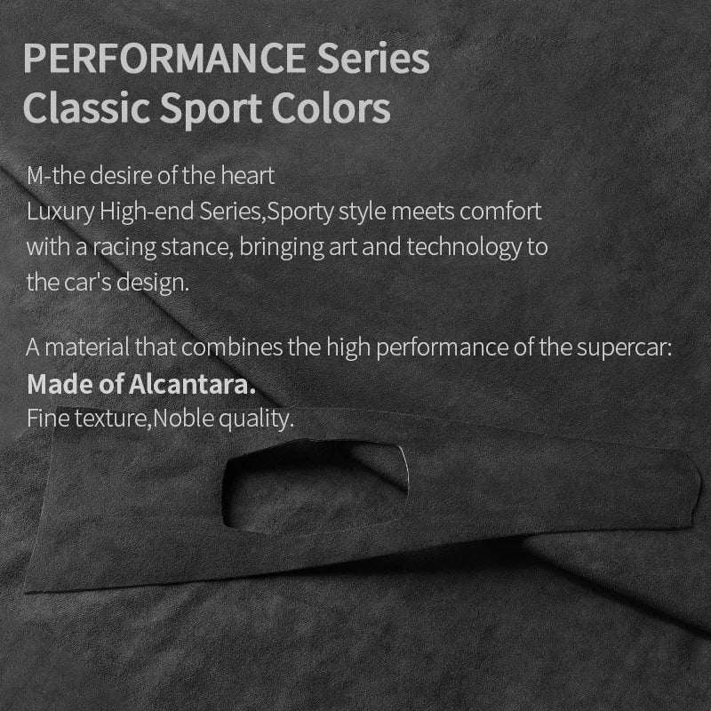 For BMW 3 Series F30 F31 F34 F35 3GT Car Center Console Multimedia Alcantara Panel Trim Sticker Interior