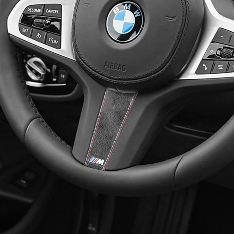 Made of Alcantara For New BMW Series Fit for G Chassis Car Steering Wheel Trim Styling Sticker Car Interior Tuning Accessories - CaseInBase